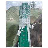 VEVOR 6FT U-Channel Sign Post, 4Pack Green Heavy Duty Steel Fixed Fence Post, Steel Fence U-Channel Sign for Garden, Courtyard, Farm or Traffic Intersection