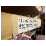 Mid America 00011455002 Standard Size Open Louver Vinyl Shutter, w/Installation Shutter-Lok