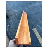 Beautiful Wood Shelf Great for Above Mantle - Perfect for Vinyl Record Displays Etc  5’ x 5” x 3.5”
