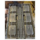 Bundle of 2 Foldable Plastic Crates - Break Down for easy storage when not using 8” x 23.4” x 15.5”