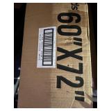 White Cordless Light Filtering UV Protection PVC Manual Roll-Up Sun Shade 60 in. W x 72 in. L