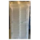 Bundle of 5 Quality White Window Shutters - 2: 5’ x 29 ¼” , 2: 5’ x 28 ¾” , 1: 5’ x 24 ½”