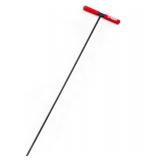 Bully Tools Soil Probe Rod - 48" Steel with T-Style Handle, Durable Soil Sampling Tool, Septic Tank Locator, Underground Utility Locator, Soil Core Sampling Tool, Ideal for Outdoor Use - Made in USA