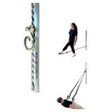 Silver Aluminum Wall-Mounted Anchor Fitness System - Adjustable, Multi-Functional, Space Saving Home Gym Solution for Strength Training, Workout Goals | 100+ Exercises, Easy Installation, 300lbs Capac