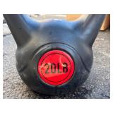 Plastic KettleBell- Bottom Fill With Sand or Water - Adjust etc - red