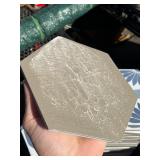 Box of 25 Tiles Merola Tile Coco Hex Camellia Blue 7" x 8" Porcelain Floor and Wall Tile *Retails $139*