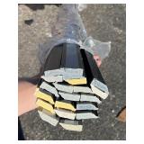 Bundle of 20 5947 3/8 in. x 1-1/4 in. x 7 ft. PVC Composite Colonial Stop Espresso Moudling - Some contains blemishes