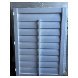 Bundle of 4 Quality White Window Shutters - 2: 16.5” x 1” x 45” , 2: 1” x 22.5” x 32”