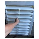 Bundle of 4 Quality White Window Shutters - 2: 16.5” x 1” x 45” , 2: 1” x 22.5” x 32”