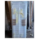Bundle of 4 Quality White Window Shutters - 2: 16.5” x 1” x 45” , 2: 1” x 22.5” x 32”