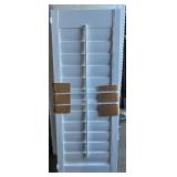 Bundle of 4 Quality White Window Shutters - 2: 16.5” x 1” x 45” , 2: 1” x 22.5” x 32”