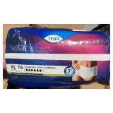 Box of 4, 14 Packs TENA Stylish Super Plus Incontinence Pull-Up Underwear for Women, Heavy Absorbency XL TG