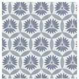 Box of 25 Tiles Merola Tile Coco Hex Camellia Blue 7" x 8" Porcelain Floor and Wall Tile *Retails $139* no box