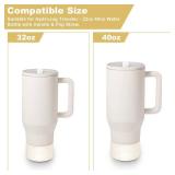 Allwith 2PCS Glitter Silicone Boot for Hydrojug Traveler 40 oz, Anti-Slip Protective Sleeve for Hydrojug Stainless Steel Tumbler, Bottom Cover Base Accessories