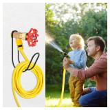 Yoniccal Garden Hose Storage Hook Water Hose Holder Hose Hanger,304Stainless Steel Solid Hose Hook Holds Up to 50Ft Hose Perfect for Garage, Garden, Tool Room(Matt Black 1pcs)