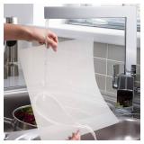 Plastic Placemats for Dining Table, Translucent Placemats, 8 Pcs Heat Resistant, Washable Dining or Kitchen Table Mat,(12x14.2 Inch)