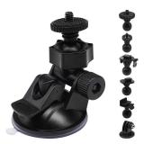 Sportway S30 Dash Cam Suction Mount (2nd Gen) with 10pcs Joints for REXING,Z-Edge,Old Shark,YI,KDLINKS,Falcon Zero,Transcend,Crosstour,VANTRUE,GoPro Hero and Most Other Dash Cameras DVR GPS