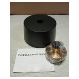 Baocuz Industrial Semi Flush Mount Hallway Ceiling Light Fixture, Farmhouse Black And Gold Ceiling Light Fixtures For Porch Entryway Kitchen Bathroom Bedroom Living Room