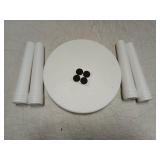 Kids Stool Grip Small White Plastic Office Shoes Foot Soft Stool Chair Low Toddlers Thickening Kitchen Home Kids Training Activity Skid Toddler Round Non-Slip Non Step Shower