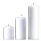 Vanilla Pillar Candles Set of 3 - Dripless Unscented - 3x3, 3x6 & 3x9 Decorative Candles for Home Decor & Table Centerpieces, PARNOO