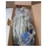 Flexible Garden Hose 50 FT - Heavy Duty Non-Expandable 50FT Outdoor Water Hose Pipe, 1/2" x 50Feet, 3/4" Solid Swivel Fittings, 50 Feet, Kink and Leak Proof