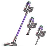 PINICO Cordless Vacuum Cleaner, 550W 48kPa 60 Mins Runtime Vacuum Cleaners for Home, Stick Vacuum with Intelligent Display, Rechargeable Battery and Anti-Tangle Brush, Perfect for Pet Hair/Carpet (Pre