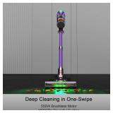 PINICO Cordless Vacuum Cleaner, 550W 48kPa 60 Mins Runtime Vacuum Cleaners for Home, Stick Vacuum with Intelligent Display, Rechargeable Battery and Anti-Tangle Brush, Perfect for Pet Hair/Carpet (Pre