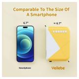 Mini Projector, 2025 Upgraded Movie Projector Portable Supported 1080P FHD, Bluetooth, USB & Type-C, Compatible with IOS & Android Smartphone/Tablet/TV Stick/PC/Laptop, Indoor & Outdoor Home Theater