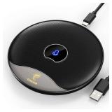 TONOR USB Conference Microphone, 360° Omnidirectional PC Computer Condenser Mic with Mute Button for Online Meeting/Class, Zoom Call, Skype Chatting, Plug & Play (TM20)