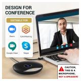 TONOR USB Conference Microphone, 360° Omnidirectional PC Computer Condenser Mic with Mute Button for Online Meeting/Class, Zoom Call, Skype Chatting, Plug & Play (TM20)