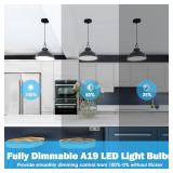 Maylaywood A19 LED Light Bulbs Dimmable, 60W Equivalent, 5000K Daylight White, E26 Standard Medium Base, 900 Lumen, 9W Bright Lighting Bulb, 4-Pack