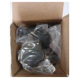 MSCRP 6Pcs Soft Top Window Frame Knob Door Surround Knobs Kits with Pin for 2007 to 2018 Jeep Wrangler JK 4-Door (2 Short and 4 Long)