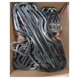 Higher Hangers Slim Black (Non-Velvet) Short Neck Vertical-Space-Saving Clothes Hangers, 40-Pack, Reduce Wrinkles & Max Closet Space in Home, Apartment, Dorm, RV, Boat, Yacht