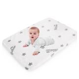 Bassinet Mattress Pad 25 x 36 Compatible with Dream On Me Nest/Zoom Portable/Zodiak, Pamo Babe Portable, Cosco Portable and Baby Trend, Waterproof Breathable Baby Foam with Removable Zippered Cover