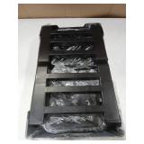 URPOWER 2-in-1 Elevated Slow Feeder Dog Bowls with No Spill Dog Water Bowl 4 Height Adjustable Raised Dog Bowl Non-Slip Dog Food and Water Bowls with Stand for Small Medium Large Dogs, Cats and Pets