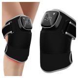 RAYOCON Red Light Heating for Knee: Knee Massager with 6 Heat and 5 Vibration Cordless Rechargeable Electric Heated Knee Brace Gifts for Men Women