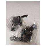 QCAA Blind Shutter Hinge for Wood Frame & Brick, Steel, 2-1/8" Offset, Powder Coated Matte Black, 4 Pack (2 Pair), Made in Taiwan