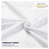 Ferlizer 4 Inch Full Mattress Topper Protector Cover, Oeko-Tex Certified, Bamboo Zippered Cover for Mattress Topper, Adjustable Straps & Anti-Slip Silicone Bottom, Removable & Washable - Cover Only