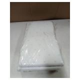 Ferlizer 4 Inch Full Mattress Topper Protector Cover, Oeko-Tex Certified, Bamboo Zippered Cover for Mattress Topper, Adjustable Straps & Anti-Slip Silicone Bottom, Removable & Washable - Cover Only