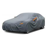 GUNHYI 16 Layers Car Cover Waterproof All Weather, Heavy Duty Outdoor Car Cover Universal Fit Sedan Toyota Camry, Tesla Model 3, Honda Accord, Nissan Altima, Kia K5/Stinger, Hyundai Sonata etc.