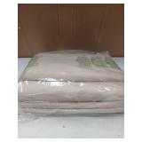 BRILLMAX 4 Pack Beige Tablecloths for 8 Foot Rectangle Tables 90 x 156 Inch - 8ft Rectangular Bulk Linen Polyester Fabric Washable Cloth Cover for Wedding Reception Banquet Birthday Party