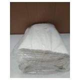 Sayglossy 50 Pcs Large Thank You Gift Bags 16.5 x 5 x 12 Inch White Thank You Kraft Paper Bags with Handles for Wedding Birthday Shopping Party Favor Employee Appreciation Gifts