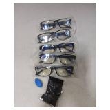 Gaoye Professional Reading Glasses for All Day - Computer Readers with Blue Light Protection - 5pk +2.0