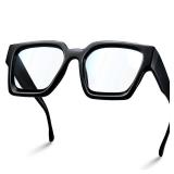 livho Oversized up to 99% Blue Light Blocking Glasses for Woman - Rectangle Fashion Glasses for Computer, Chic Preppy Frame - Anti Eyestrain