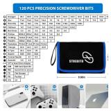 STREBITO Electronics Precision Screwdriver Sets 142-Piece with 120 Bits Magnetic Repair Tool Kit for iPhone, MacBook, Computer, Laptop, PC, Tablet, PS4, Xbox, Nintendo, Game Console