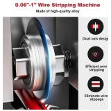 Hizmivos Manual Wire Stripping Machine Gauge Wire 0.06-1 inches,Scrapping Copper Wire Peeler Machine,Drill Powered Hand Crank Wire Stripper Tool for Scrap Copper Recycling