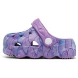 INMINPIN Kids Cute Clogs Cartoon Garden Shoes Boys Girls Slides Slippers Indoor Outdoor Children Water Shower Beach Pool Sandals,Purple,5.5-6.5 Toddler,Kids