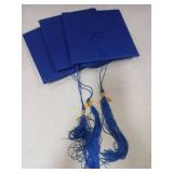 2025 Preschool Graduation Caps Bulk Kindergarten Grad Cap Child Size Grad Hats with Metal 2025 Tassel for Boys Girls Unisex 3pk Blue