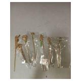 Gold Decorative Vintage Retro Pearl Gold Metal Hair Sticks Pins with Pendants Chinese Hanfu Asian Flower Butterfly Hair Chopsticks Hair Bun Updo Holders Long Thick Hair Accessories for Women 7pcs