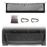 Muslogy Envelope Style Trunk Cargo Net Compatible with 2022-2024 2025 Jeep Grand Cherokee Accessories Custom Fit Trunk Organizer Upgraded Storage Luggage Net with Metal Hooks (2-Row Grand Cherokee)